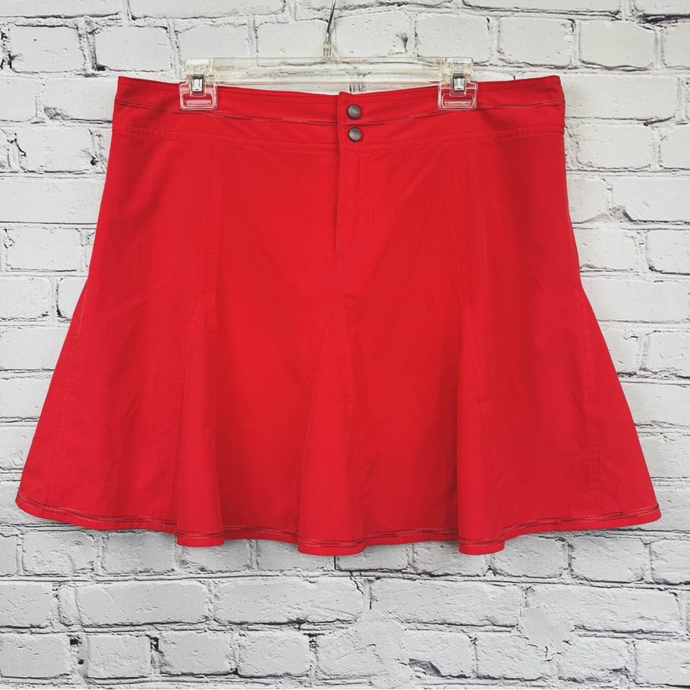 Title Nine Swingtastic Skort Lightweight Athletic Skirt Red Sz 14